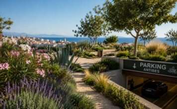 Über einem Parkhaus wächst die Zukunft Garten-über-Parkhaus-Antibes_Illustration