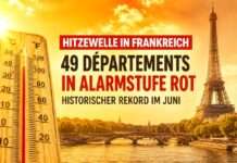 Frankreich erlebt eine historische Hitzewelle: 49 Départements unter roter Alarmstufe Hitzewelle-Paris-Rekordtemperaturen_Illustration