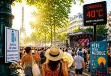 Fête de la Musique trotz Hitzewelle: Frankreich feiert unter Extrembedingungen Hitzewelle-Fete-de-la-Musique_Illustration