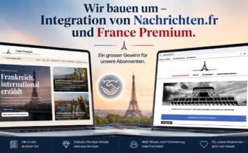 Wir bauen um: Nachrichten.fr und France Premium wachsen zusammen – ein großer Gewinn für unsere Nutzer Integration-Nachrichten-Premium_Illustration