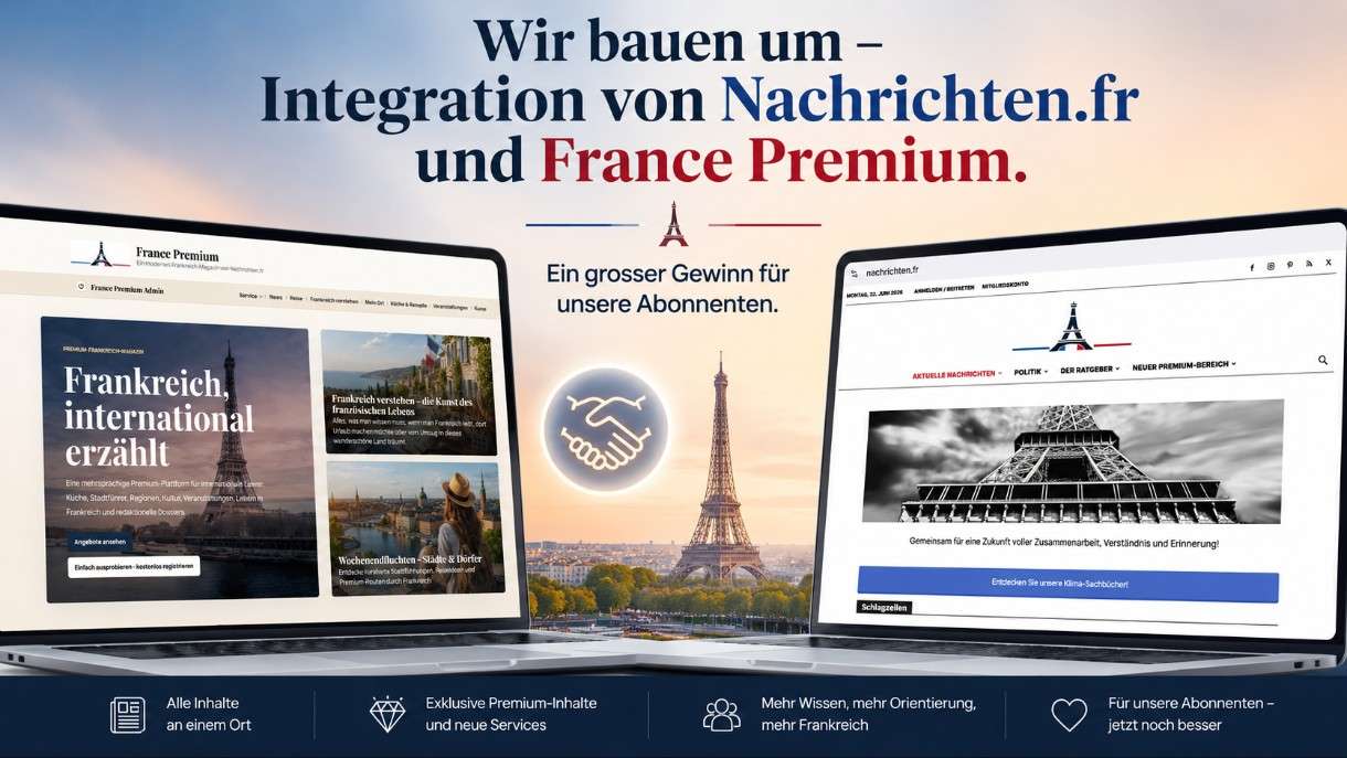 Wir bauen um: Nachrichten.fr und France Premium wachsen zusammen – ein großer Gewinn für unsere Nutzer