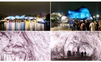 Eine Höhle auf der Seine: JRs spektakuläre „Caverne“ auf dem Pont-Neuf wieder geöffnet JR-Cavern-Pont-Neuf_ScreenX