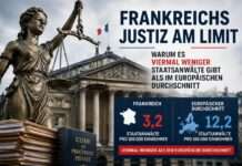 Frankreichs Justiz am Limit: Viermal weniger Staatsanwälte als im europäischen Durchschnitt Justiz-Frankreich-Limit_Illustration