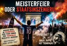 Kommentar: Zwischen Meisterfeier und Tränengas – Frankreichs seltsame Tradition der Eskalation Keine-Feier-ohne-Tränengas_Illustration