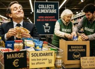 Kommentar: Wie man an den Spenden für Bedürftige kräftig verdienen kann – und das auch noch für normal hält Lebensmittel-Spende-mit-Gewinnmarge_Illustration
