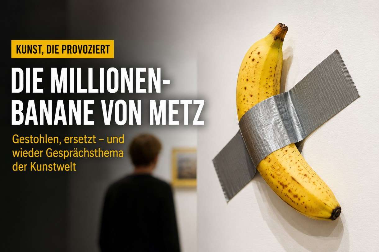 Die Millionen-Banane von Metz: Gestohlen, ersetzt – und wieder Gesprächsthema der Kunstwelt