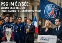 PSG im Élysée: Wenn Fußball zur politischen Pflichtübung wird PSG-und-Politik-im-Élysée_Illustration