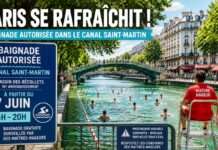 Paris öffnet den Canal Saint-Martin früher für Badegäste Paris-Hitze-Baden_Illustration