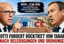 Eklat in Nizza: Ciotti fordert Rücktritt von Verkehrsminister Tabarot Streit-Ciotti-Tabarot_Illustration