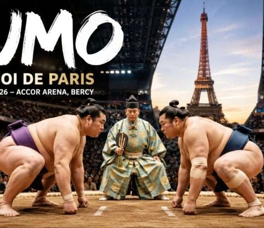 Die Stars des Sumo kommen nach Paris: Seltenes Turnier sorgt für Begeisterung Sumo-Turnier-Paris_Illustration