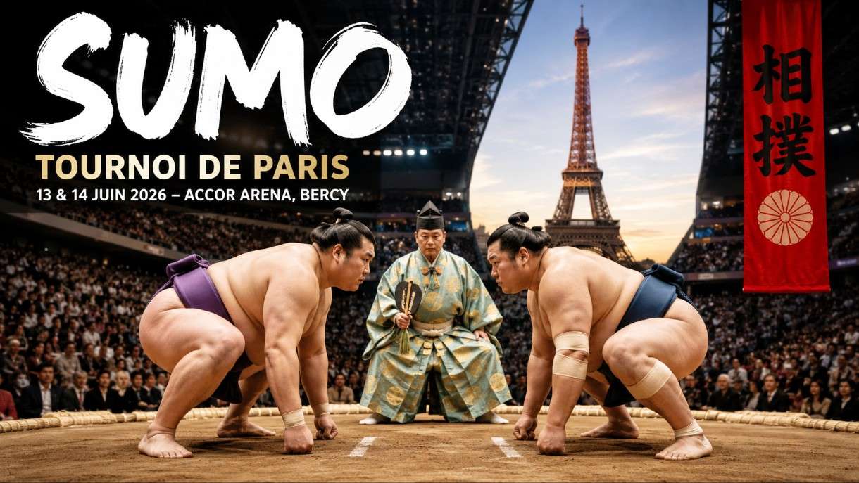 Die Stars des Sumo kommen nach Paris: Seltenes Turnier sorgt für Begeisterung