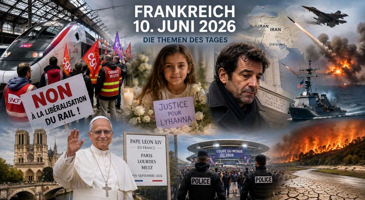 Tagesüberblick: Was beschäftigt die französische Presse am 10. Juni 2026?