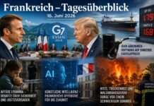 Frankreich zwischen Weltpolitik, Sicherheitsdebatten und Hitzesommer Tagesüberblick-16-Juni-2026_Illustration