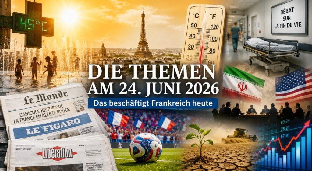 Tagesüberblick zur französischen Presse am 24. Juni 2026