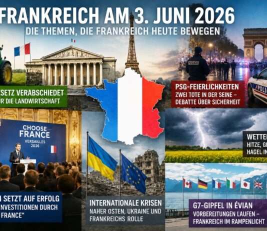 Frankreich zwischen Reformdruck, Sicherheitsdebatten und globalen Krisen Tagesüberblick-3-Juni-2026_Illustration