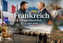Tagesüberblick Frankreich – Was beschäftigt die französische Presse am Wochenende des 6. Juni 2026? Tagesüberblick-Wochenende-6-7-Juni-2026_Illustration