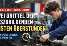 Wenn die Lehre länger dauert: Zwei Drittel der Auszubildenden leisten Überstunden Überstunden-Ausbildung_Illustration