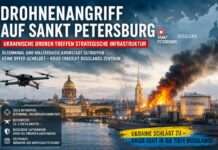Ukrainische Drohnen erreichen Sankt Petersburg – Der Krieg rückt tiefer nach Russland Ukraine-Drohnenangriff-St-Petersburg_Illustration