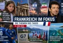 Tagesüberblick Frankreich – Was beschäftigt die französische Presse am 9. Juni 2026? Tagesüberblick-9-Juni-2026_Illustration